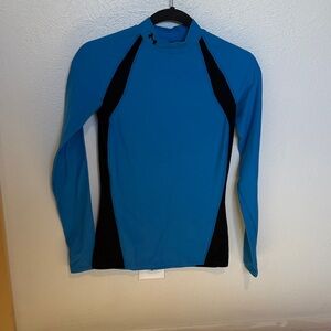 Under Armour Blue and Black Long Sleeve Tee